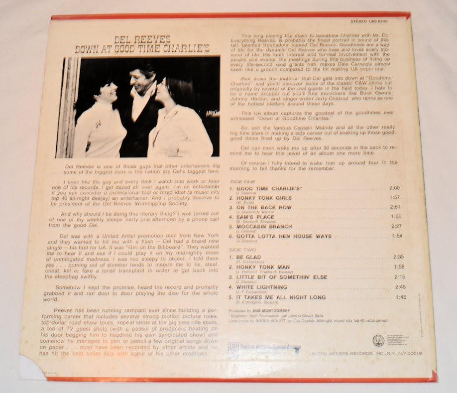 Reeves, Del - Down At Good Time Charlie's