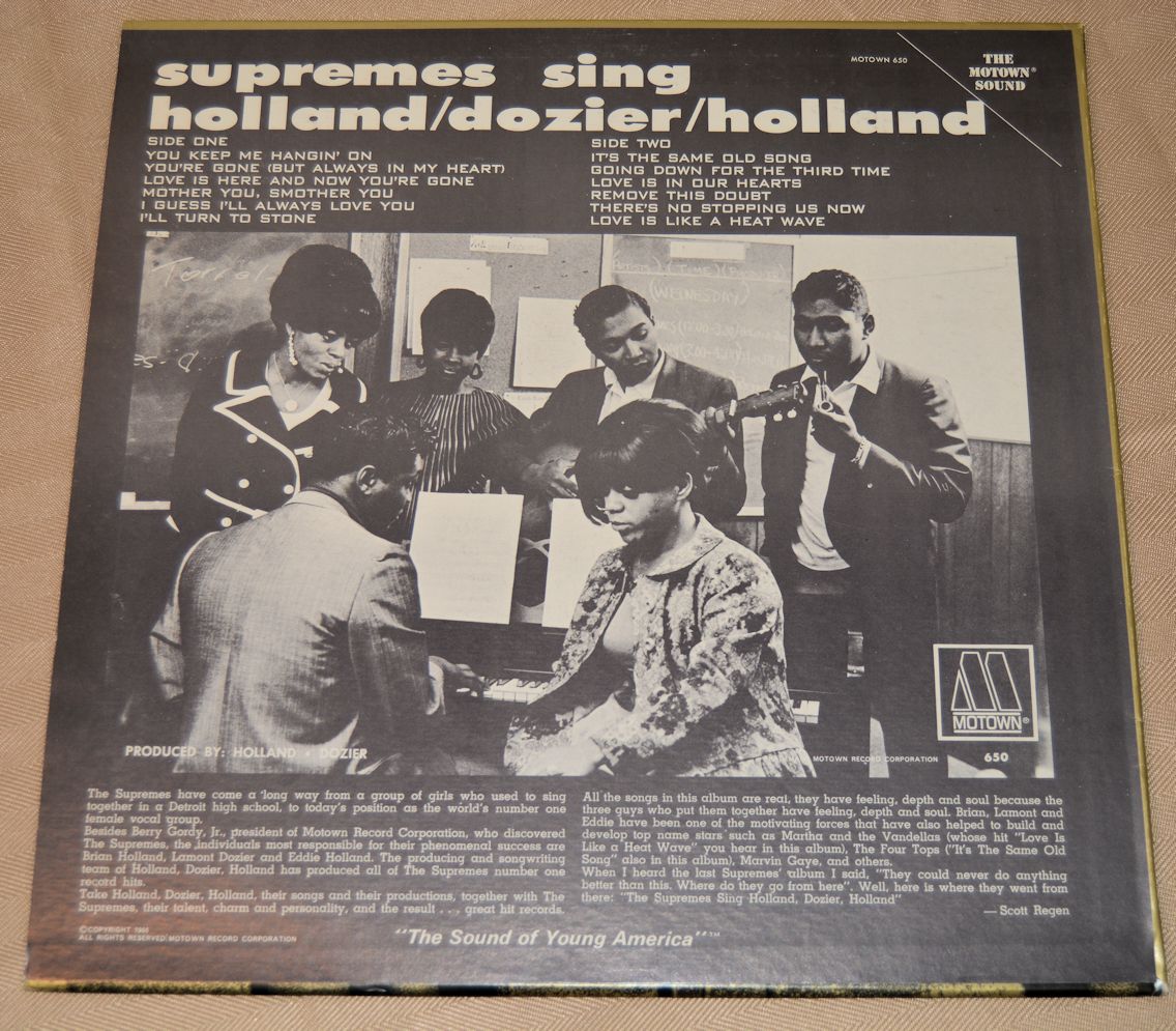 Supremes, The - Sing Holland, Dozier