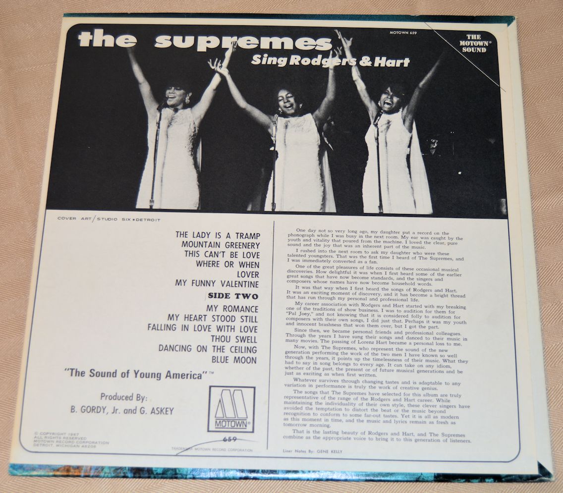 Supremes, The - Sing Rodgers & Hart