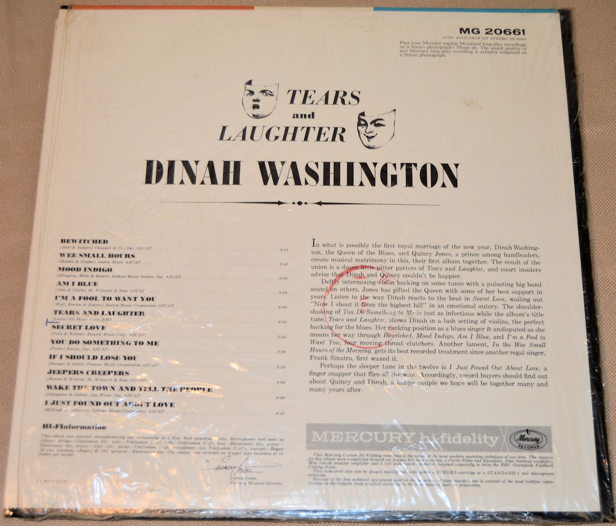 Washington, Dinah - Tears & Laughter