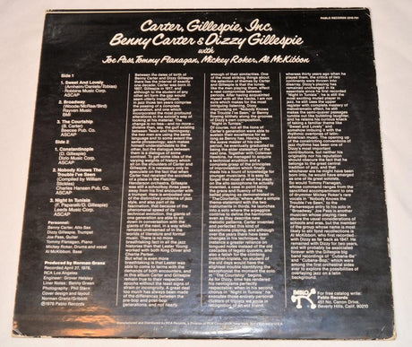 Carter, Gillespie Inc - With Joe Pass...