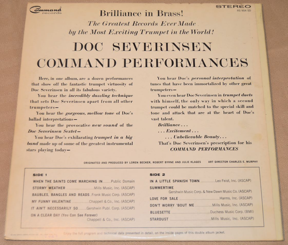 Severinsen, Doc - Command Performances