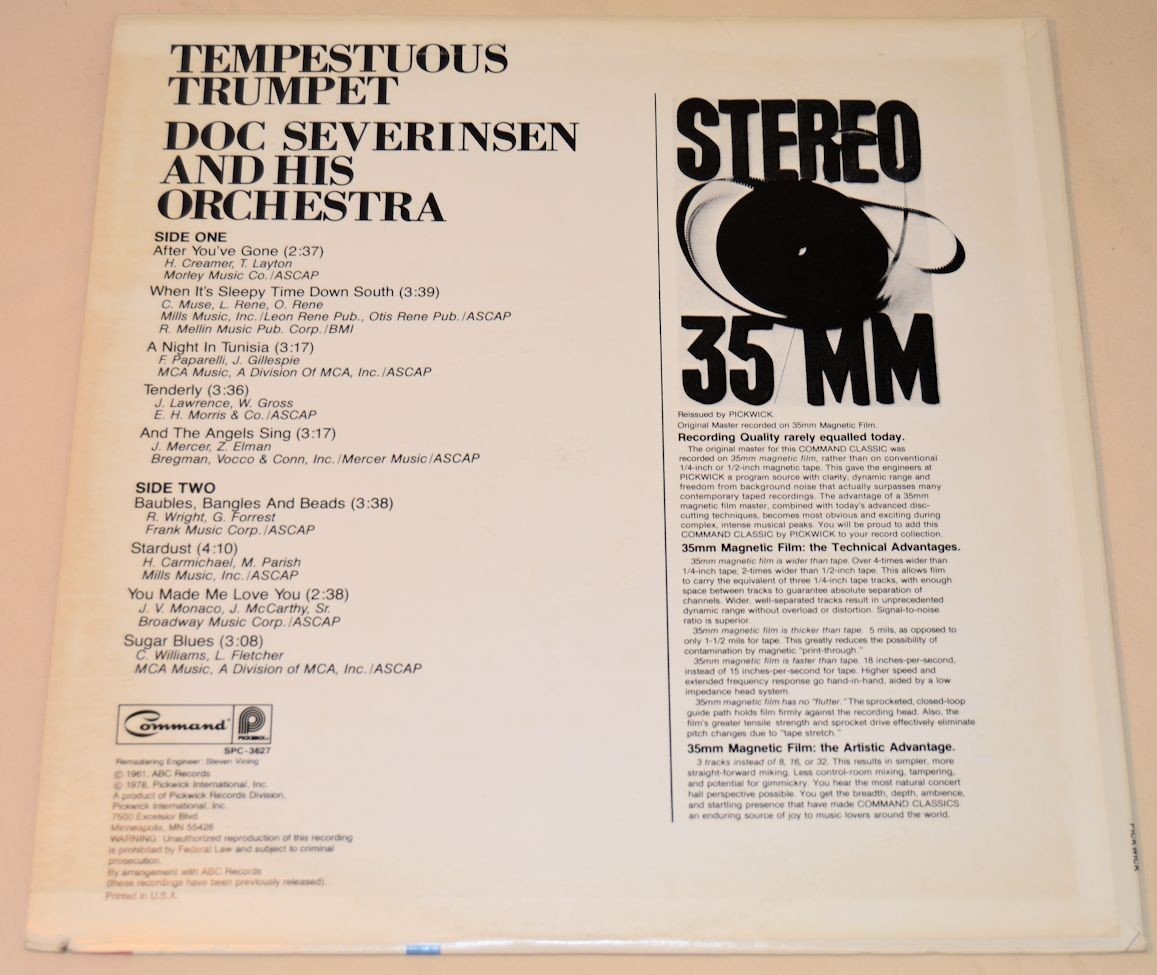 Severinsen, Doc - Tempestuous Trumpet