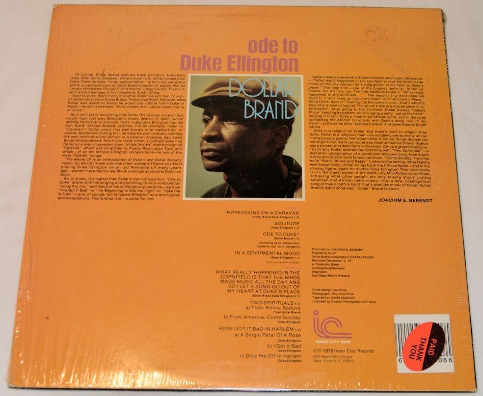 Brand, Dollar - Ode To Duke Ellington