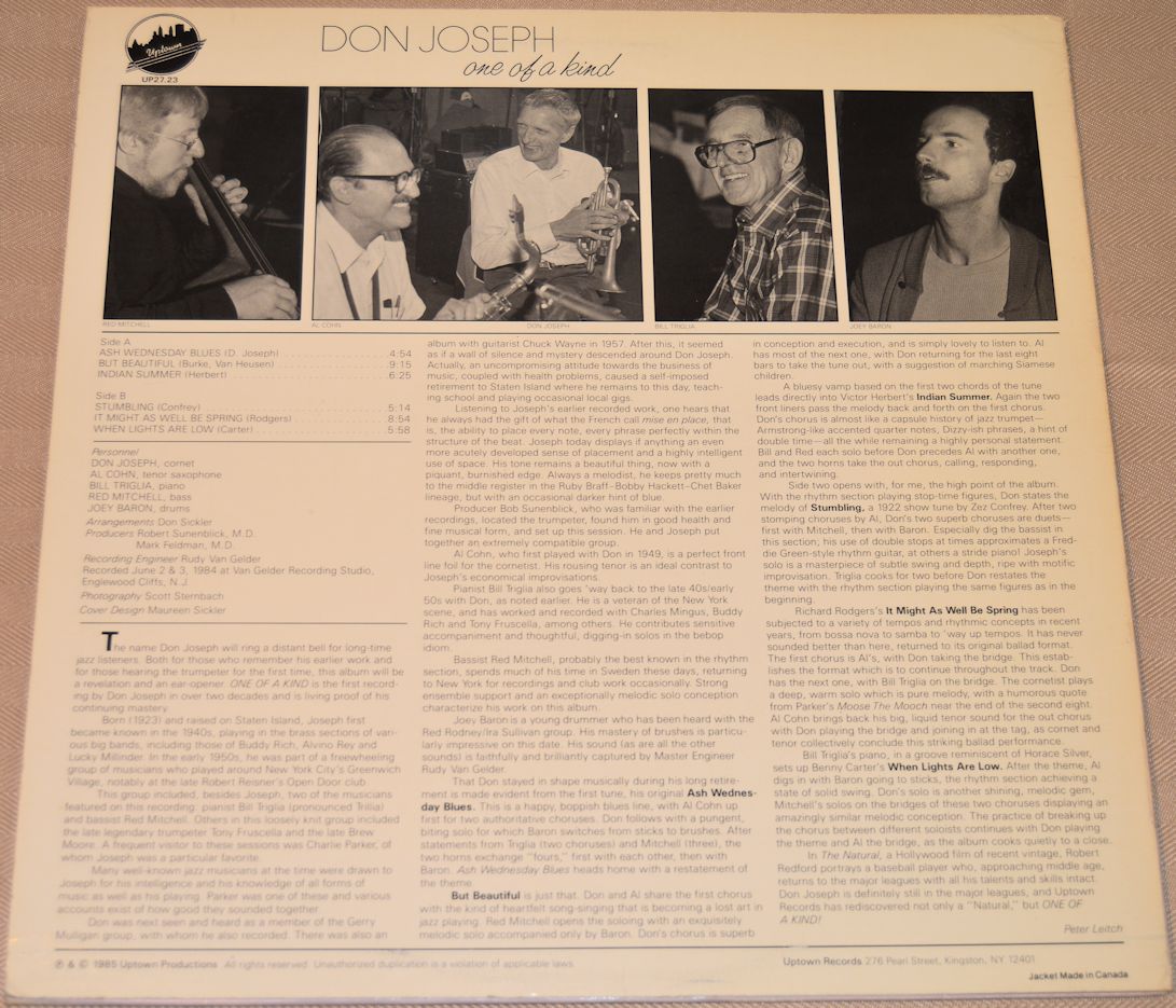 Joseph, Don - One Of A Kind