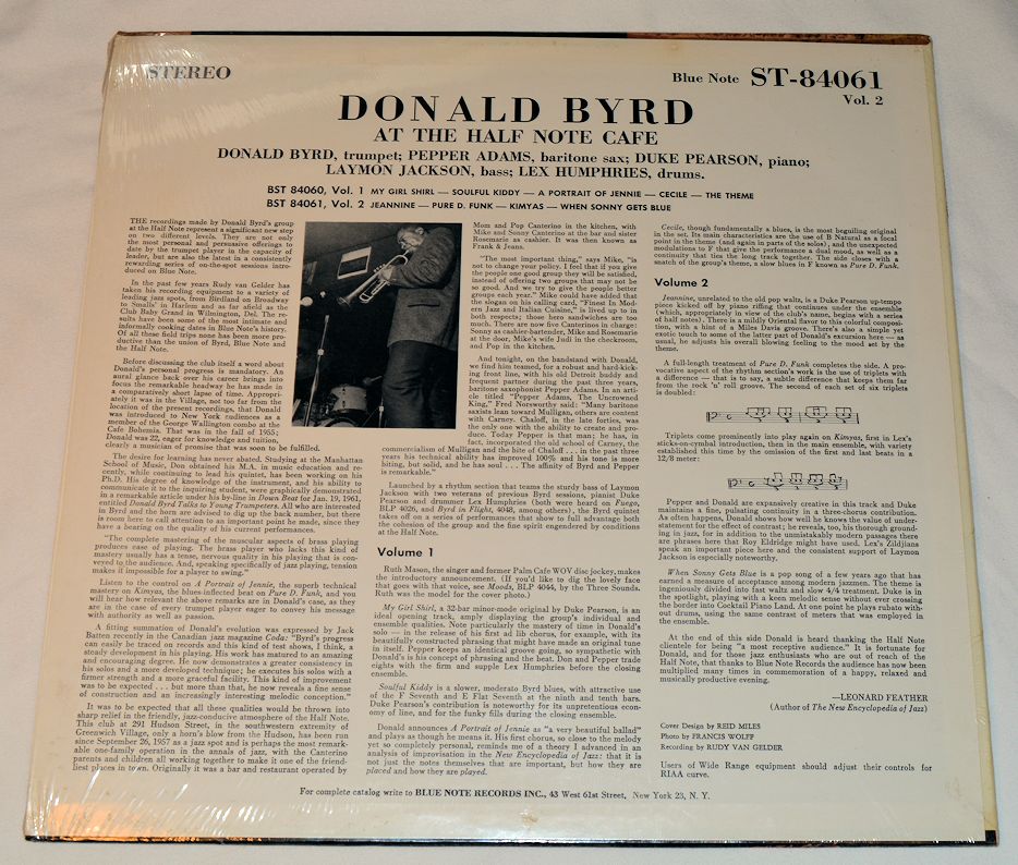 Byrd, Donald - At Half Note Cafe