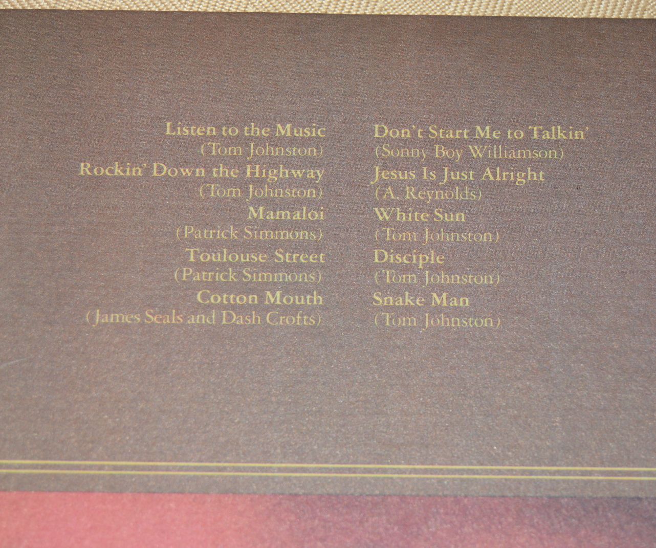 Doobie Brothers - Toulouse Street