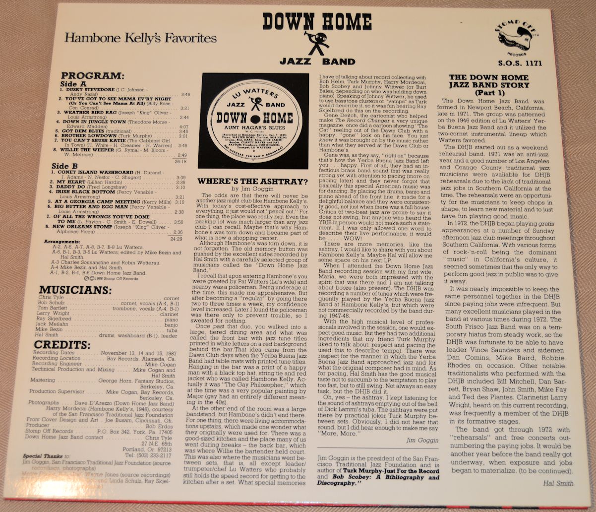 Down Home Jazz Band - Hambone Kelly's Favorites