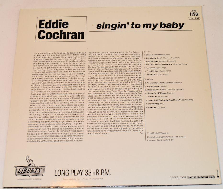 Cochran, Eddie - Singin To My Baby