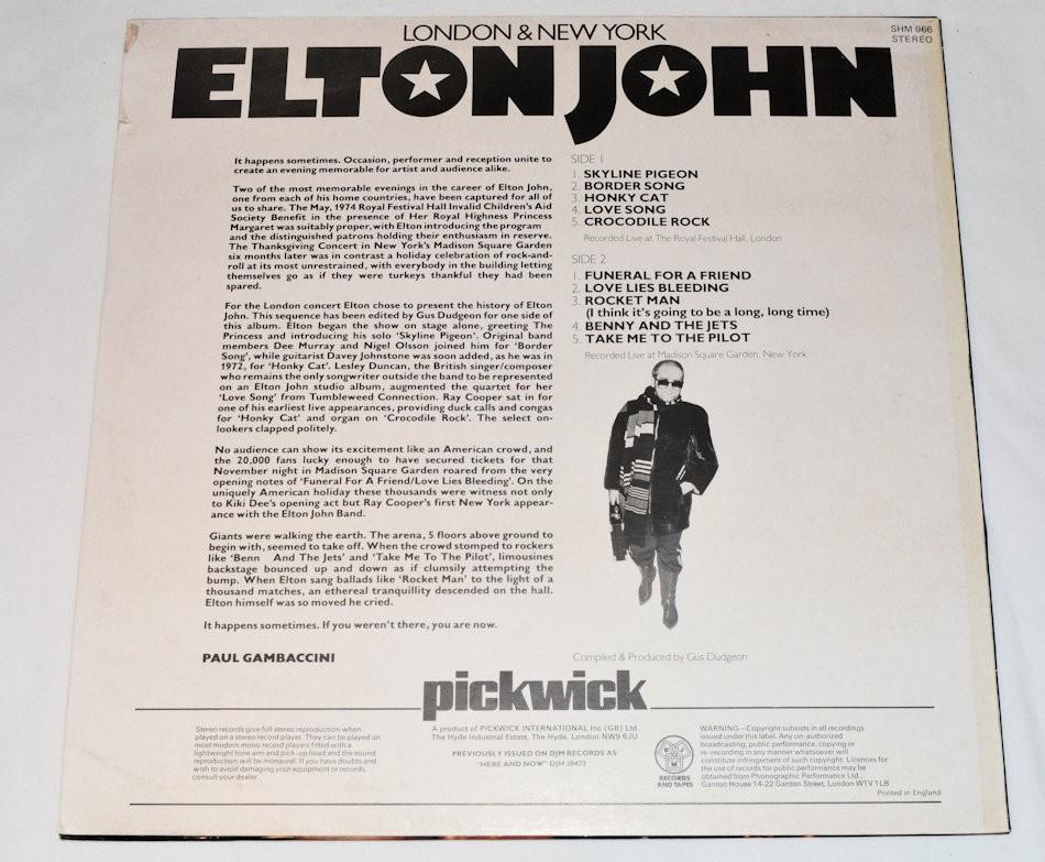 John, Elton - London & New York