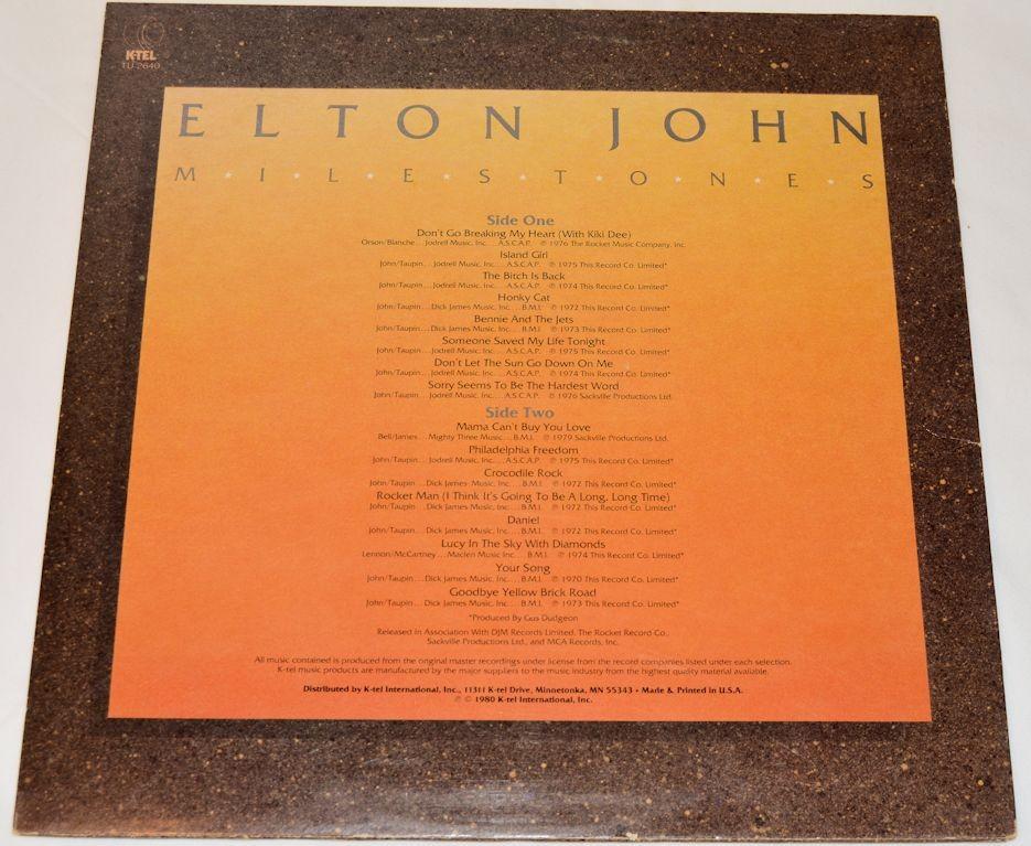 John, Elton - Milestones