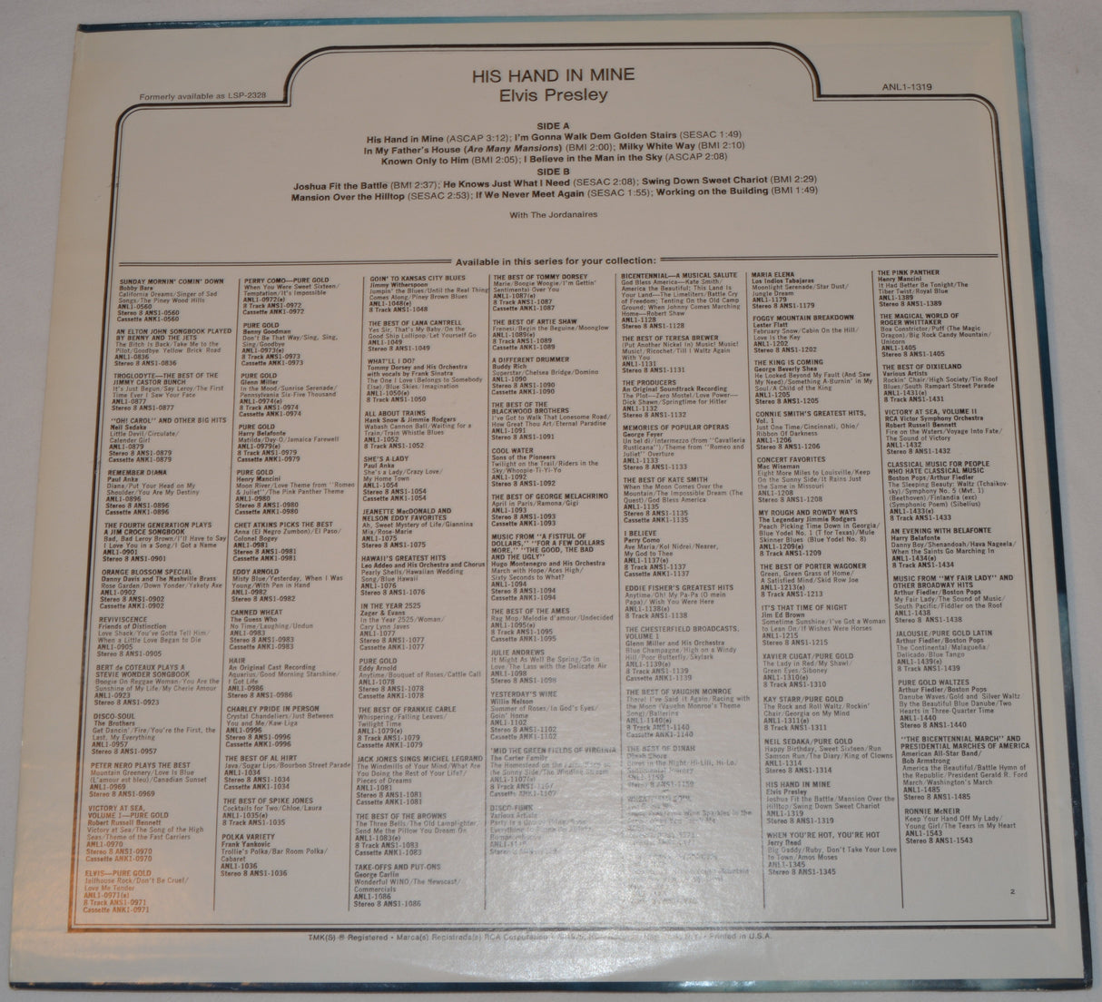 Presley, Elvis - His Hand In Mine