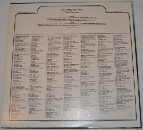 Presley, Elvis - His Hand In Mine