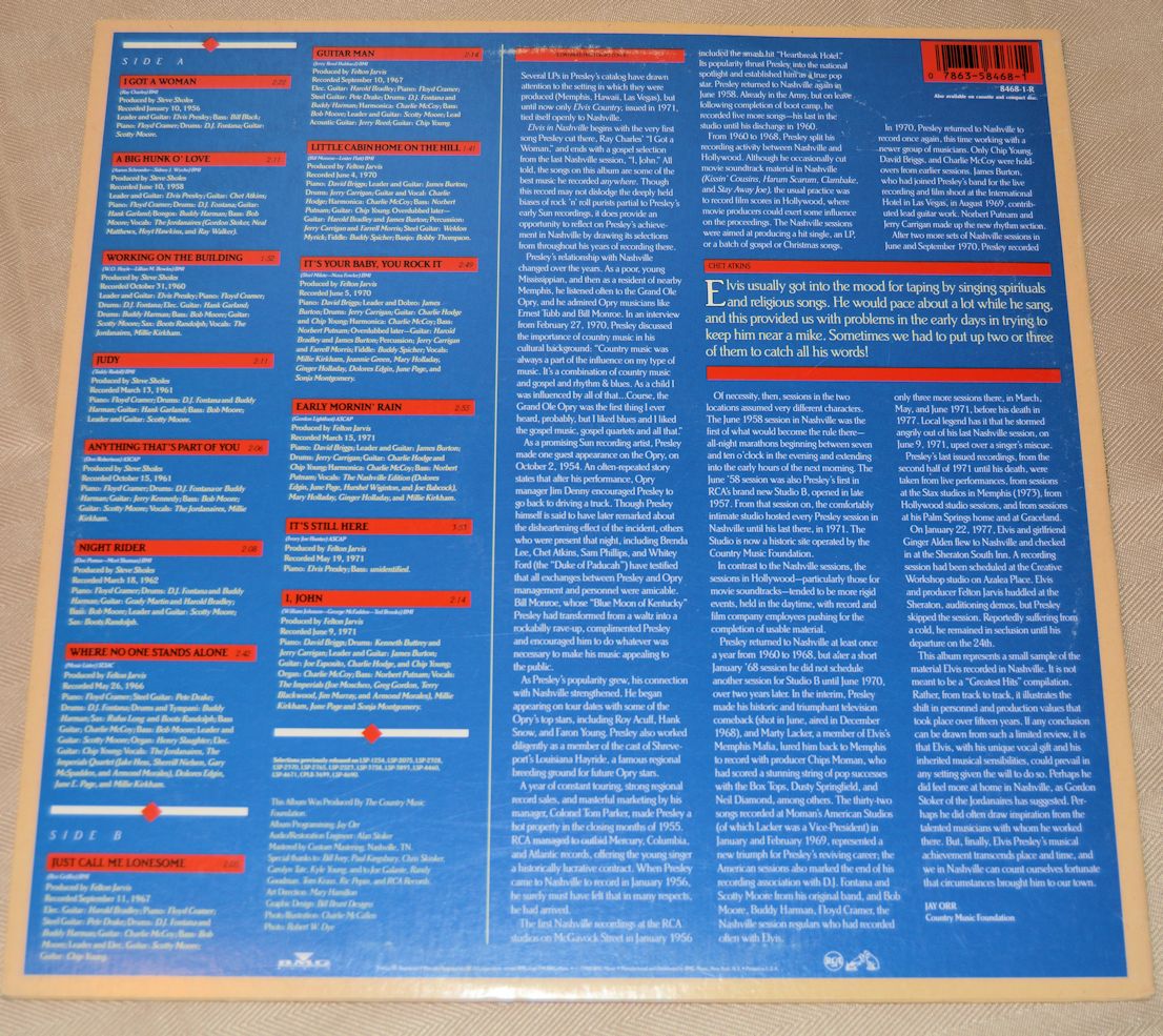 Presley, Elvis - Elvis In Nashville 1956-1971
