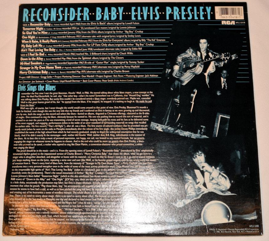 Presley, Elvis - Reconsider Baby