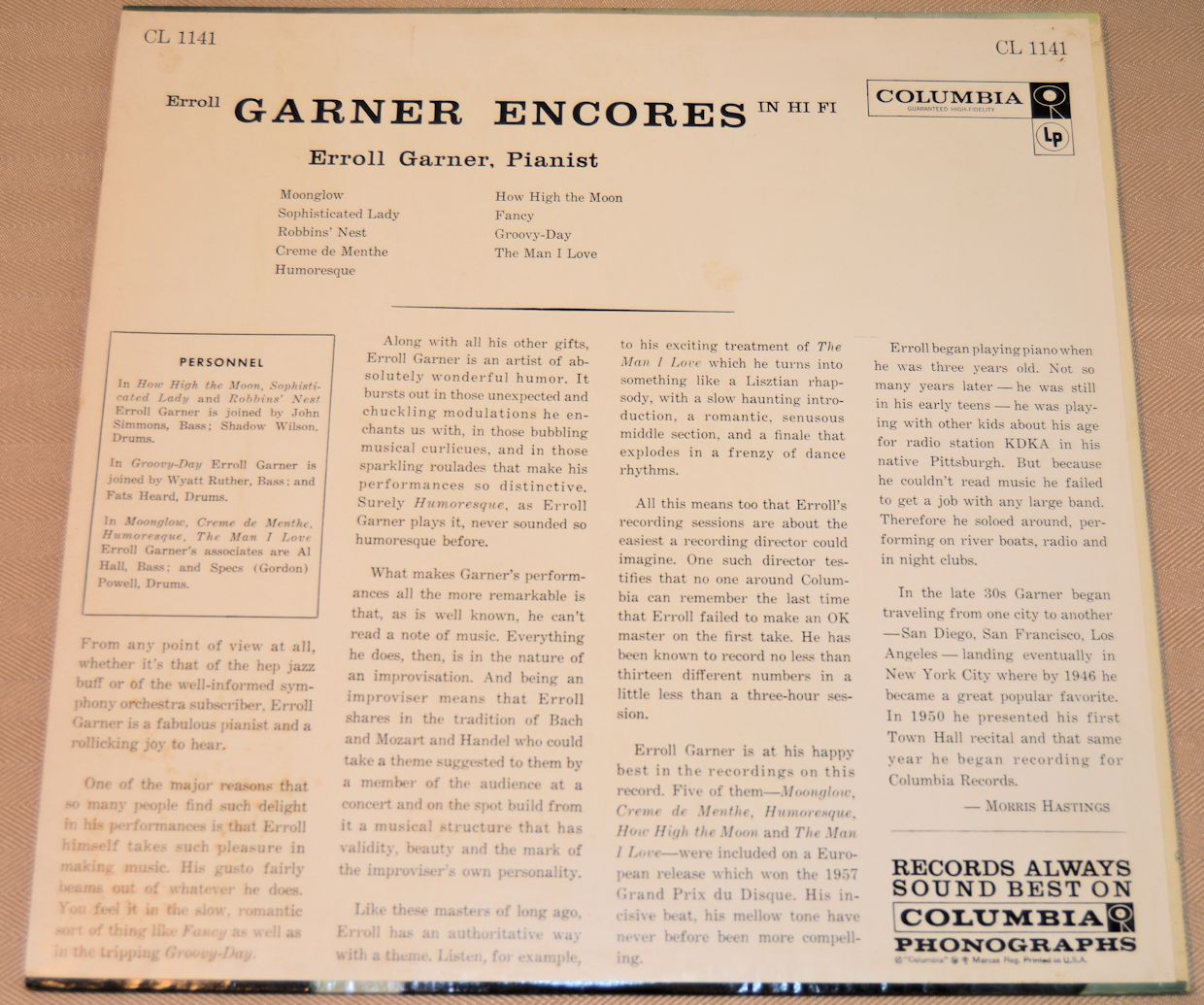 Garner, Erroll - Encores In Hi Fi