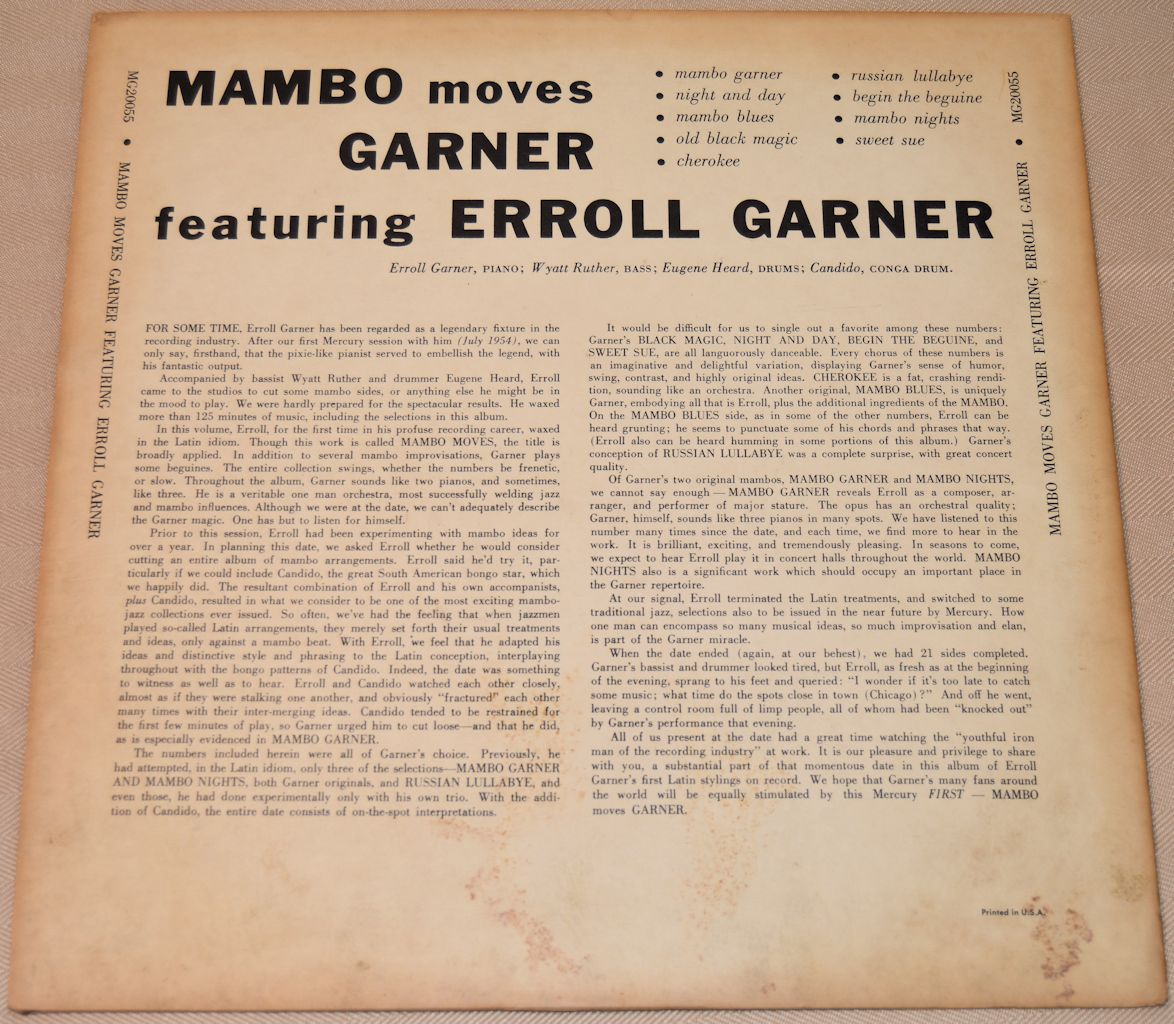 Garner, Erroll - Mambo Moves