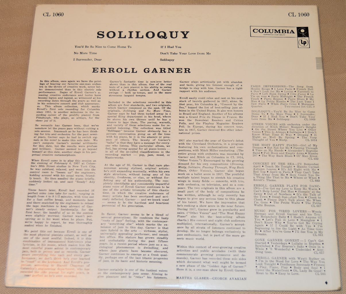 Garner, Erroll - Soliloquy