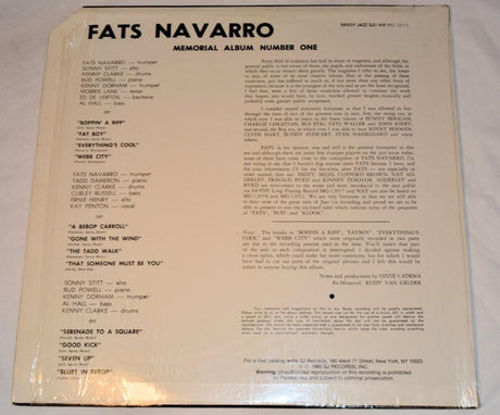 Navarro, Fats - Memorial Album Number One