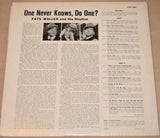 Waller, Fats - One Never Knows, Do One