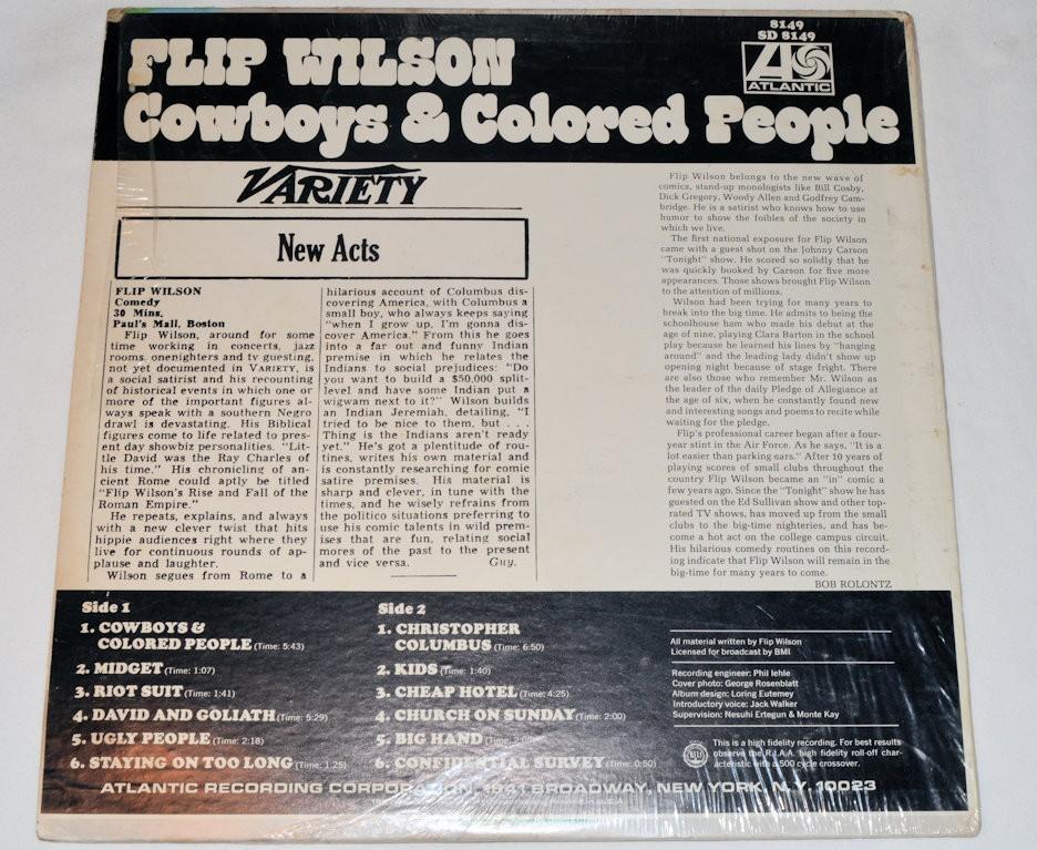 Wilson, Flip - Cowboys & Colored People