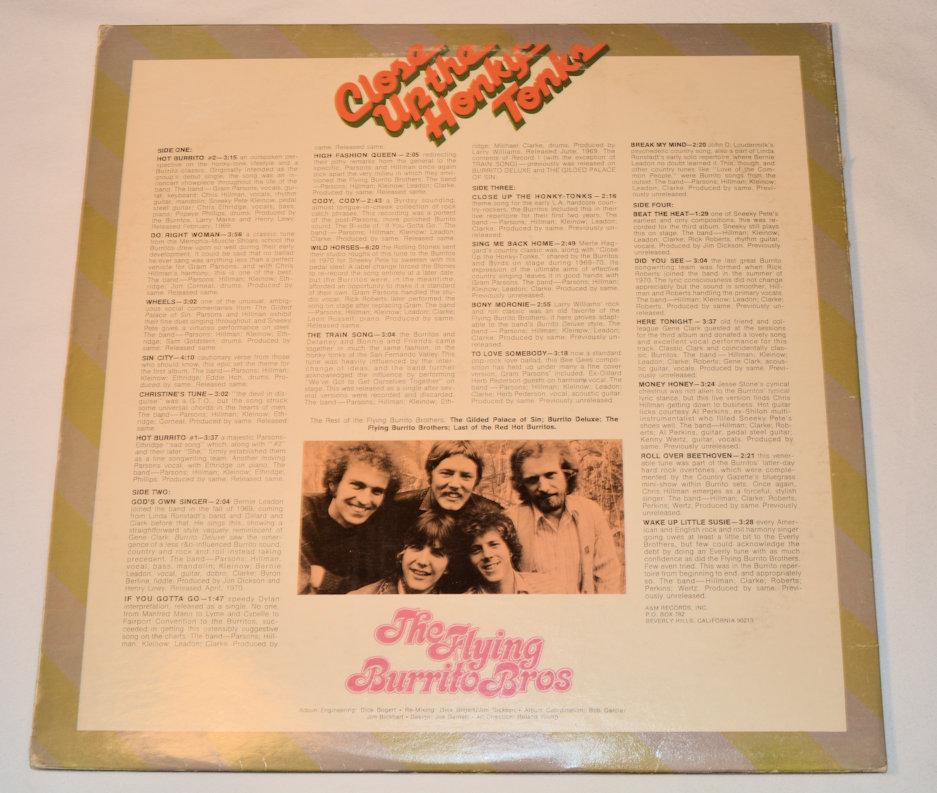Flying Burrito Bros - Close Up The Honky Tonks