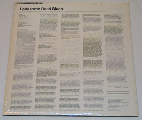 Hovington, Frank - Lonesome Road Blues