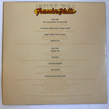 Valli, Frankie - Inside You
