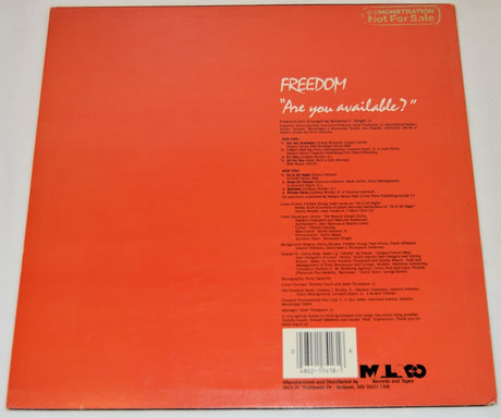 Freedom - Are You Available?
