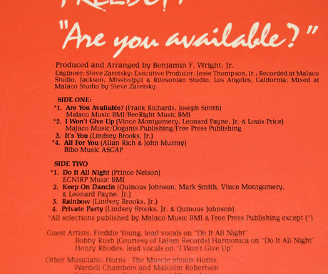 Freedom - Are You Available?
