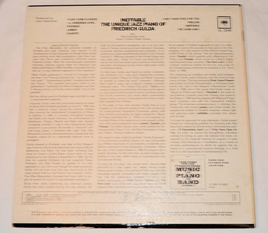 Gulda, Friedrich - Ineffable: The Unique Jazz Piano Of
