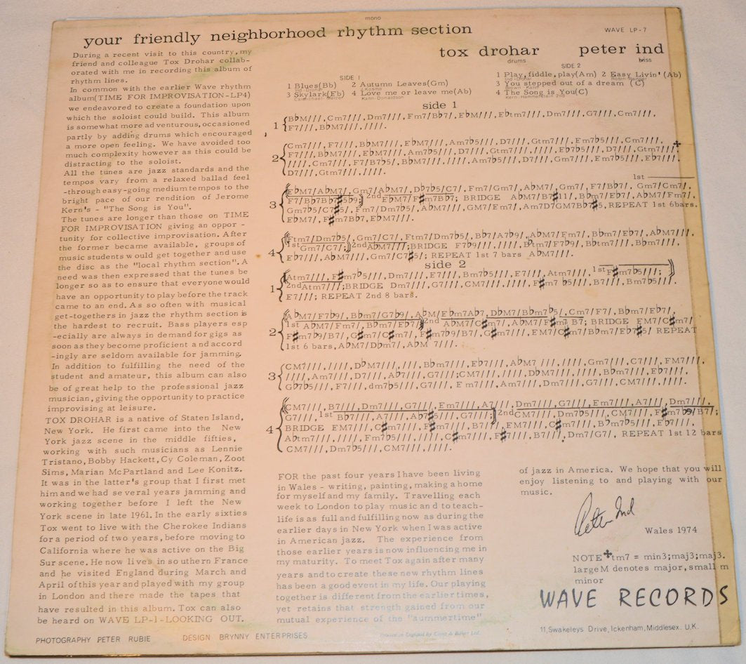 Drohar, Tox - Your Friendly Neighborhood Rhythm Section