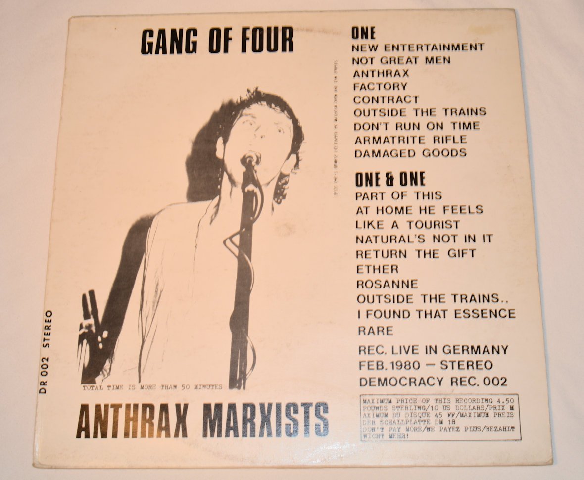 Gang Of Four - Anthrax Marxists