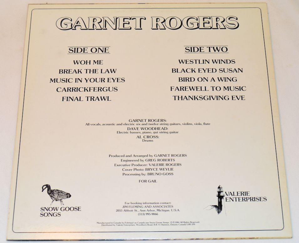 Rogers, Garnet - Garnet Rogers