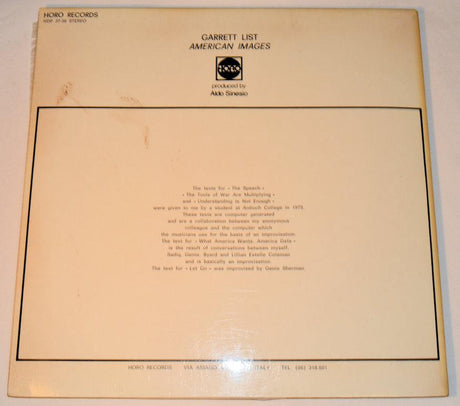 List, Garrett - American Images