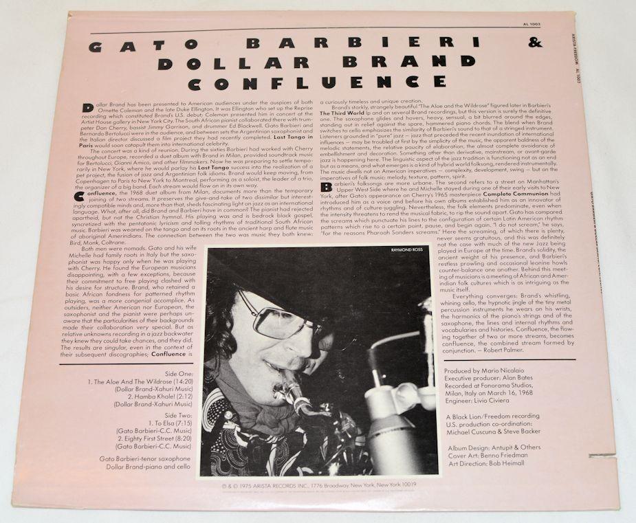 Barbieri, Gato - Confluence