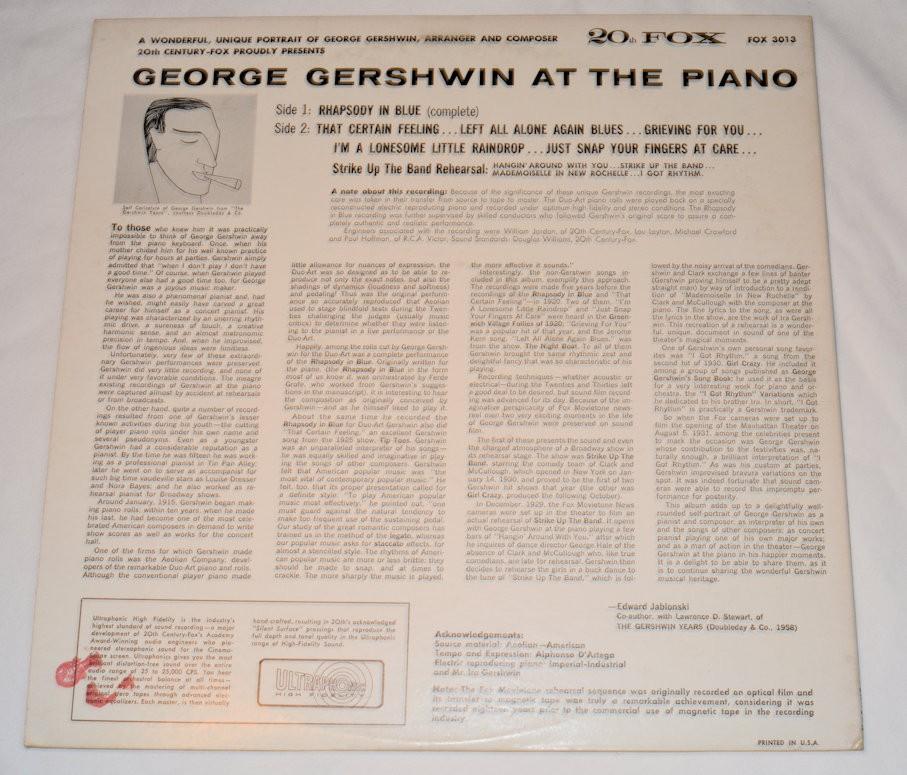 Gershwin, George - At The Piano