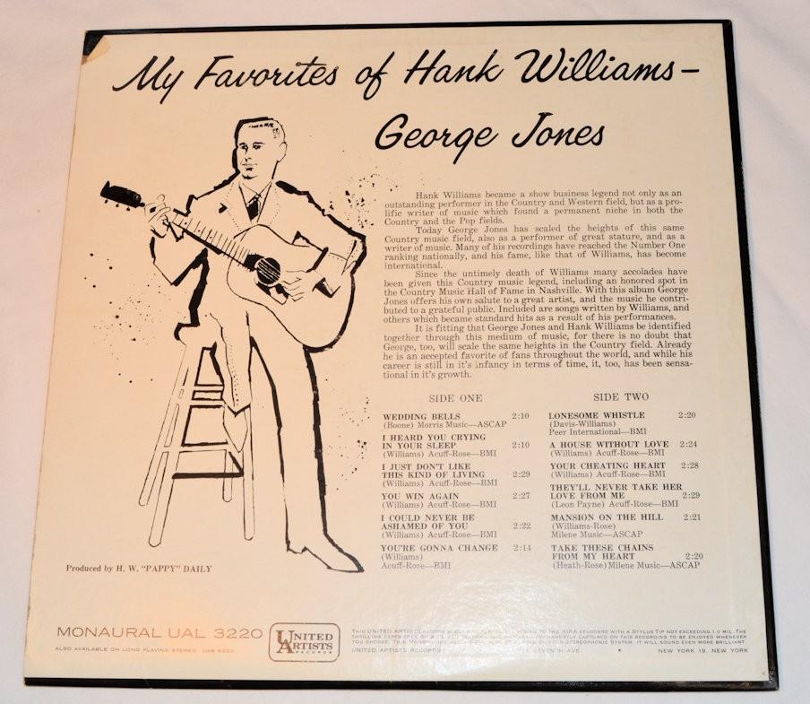 Jones, George - My Favorites Of Hank Williams
