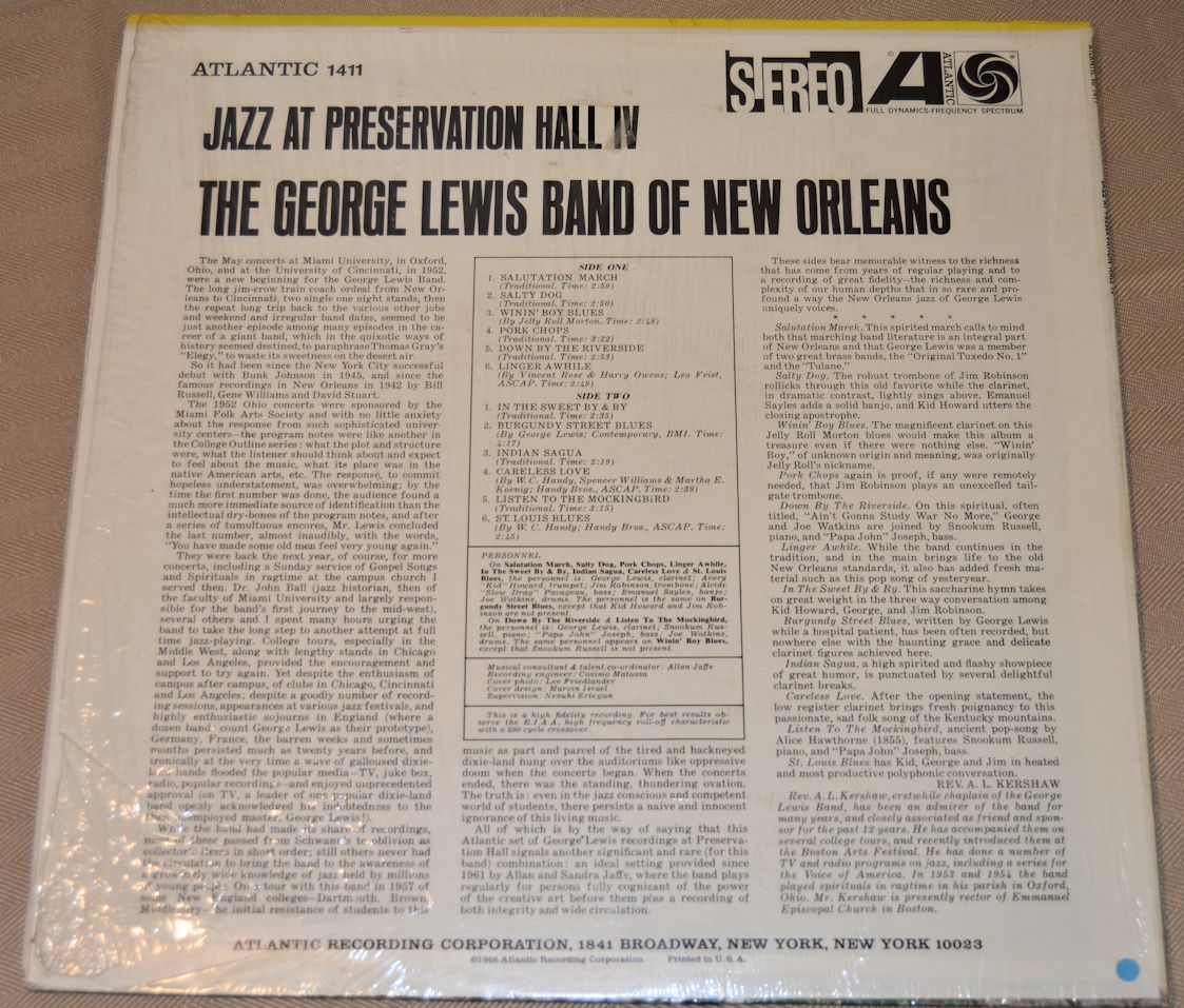 Lewis, George Band - Jazz At Preservation Hall