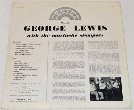 Lewis, George - With Mustache Stompers