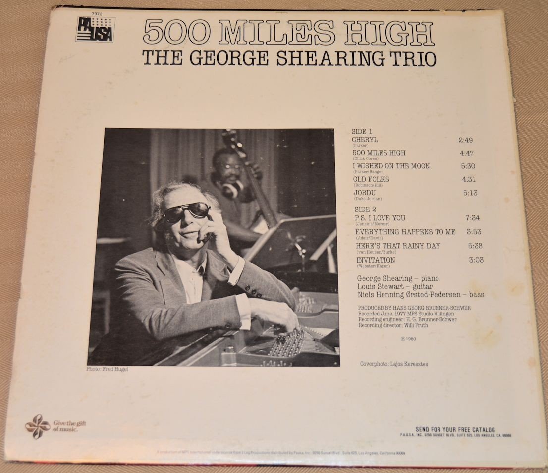 Shearing, George - 500 Miles High