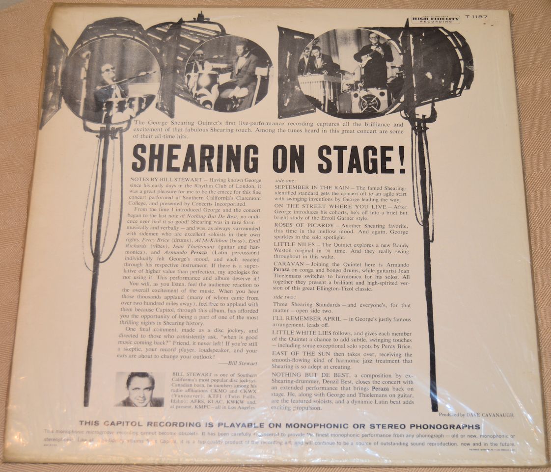 Shearing, George - On Stage!