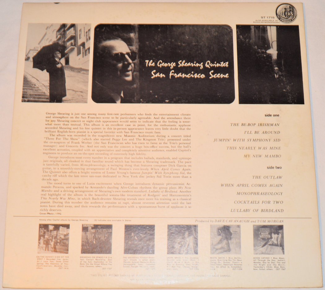 Shearing, George - San Francisco Scene