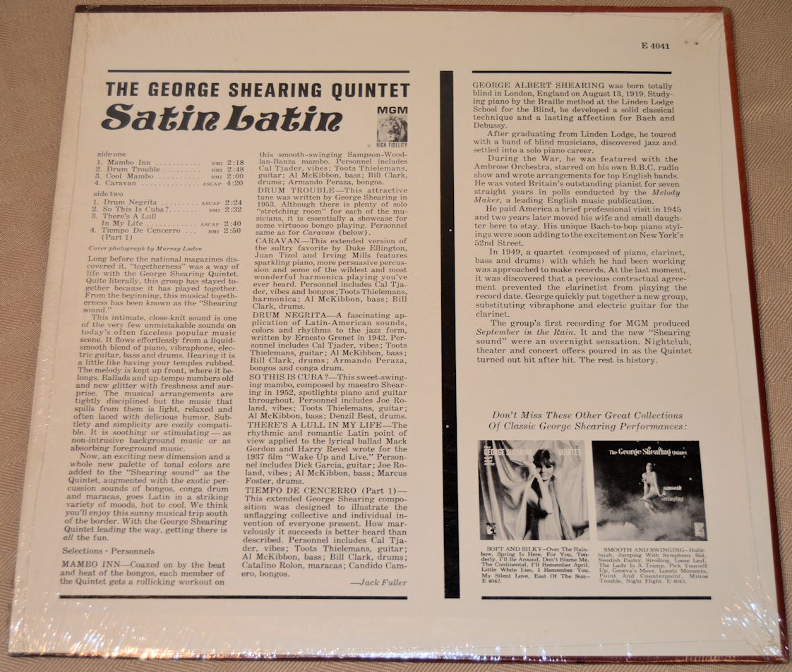 Shearing, George - Satin Latin