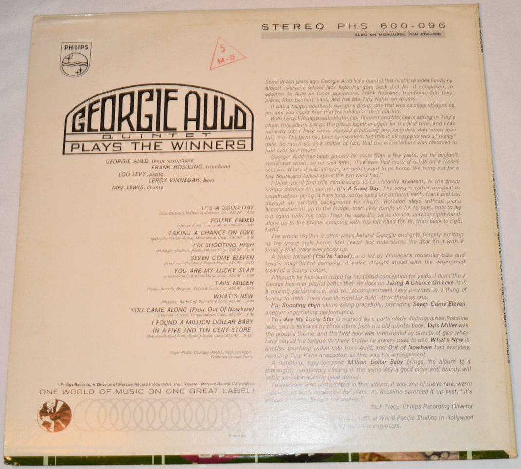 Auld, Georgie - Plays The Winners