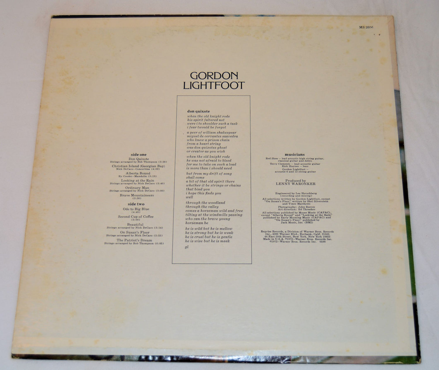 Lightfoot, Gordon - Don Quixote