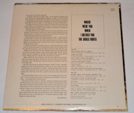 Grass Roots - Where Were You When I Needed You