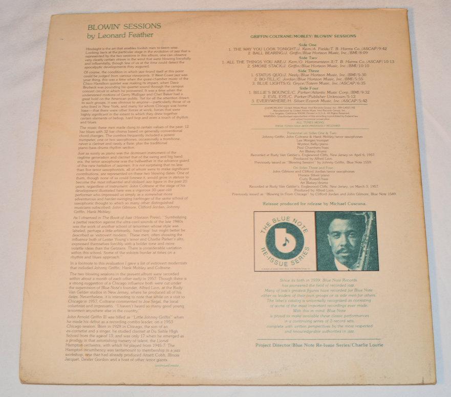 Griffin / Coltrane / Mobley - Blowin' Sessions