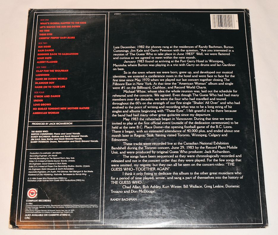 Guess Who - Best Of Live