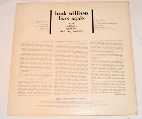 Williams, Hank - Lives Again